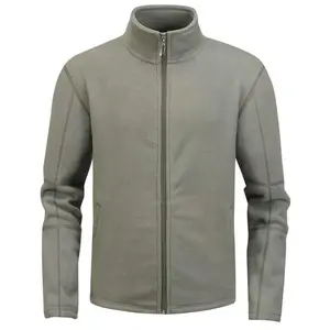 Fleece Jacket Men's Stand-Up Neck Sweater Long Sleeve Cardigan Men's Double-Sided Fleece Thickened 450g Jacket
