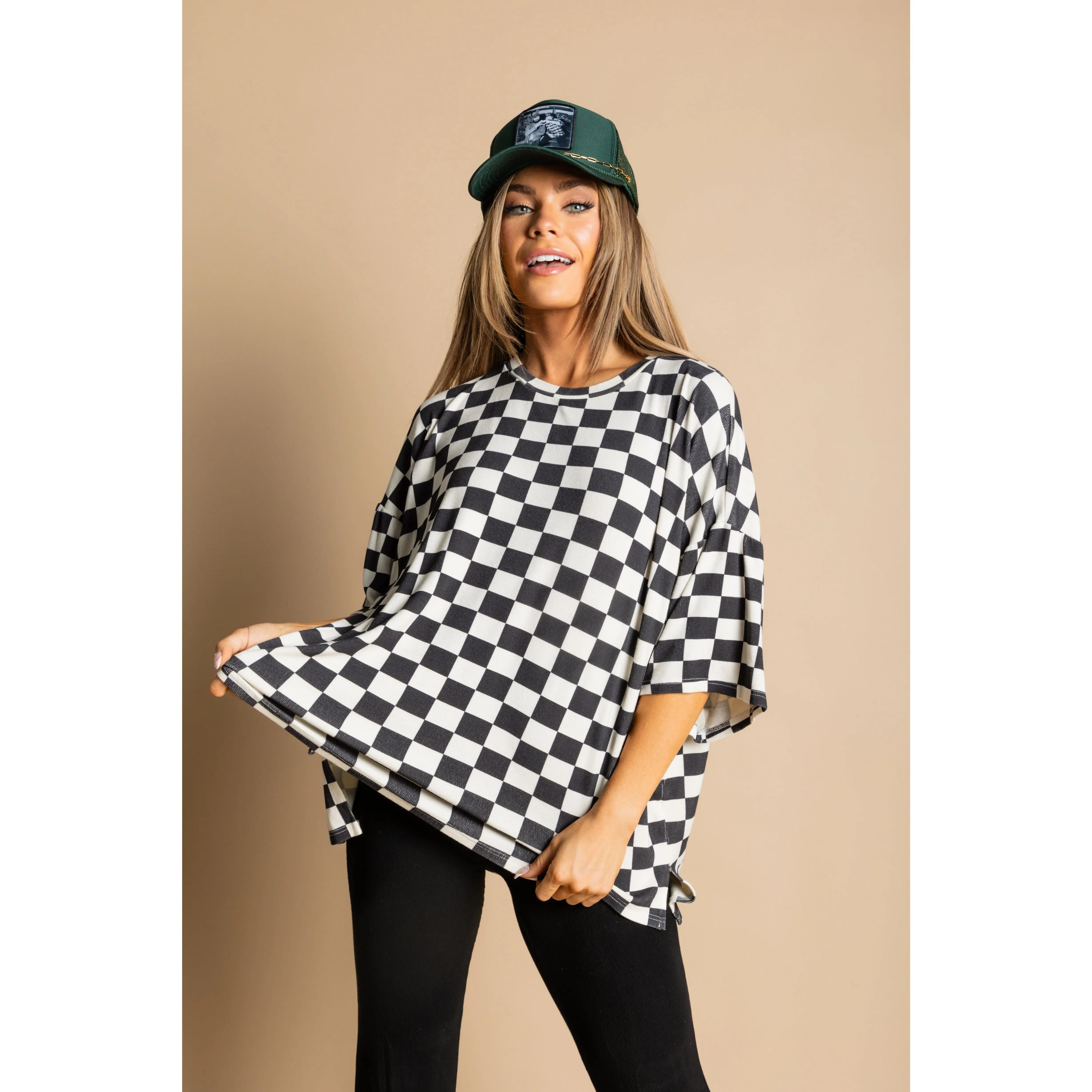 Day Dreamer Checkered Top