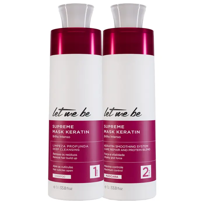 LET ME BE Keratin Hair Kit – Progressive Supreme Mask & Deep Cleansing Shampoo