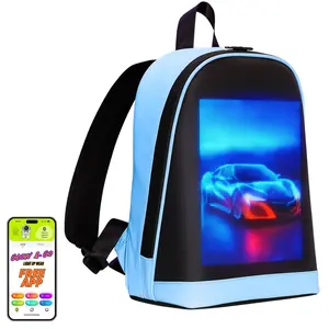Programmable LED Bag for Kids with Interactive App Control and Vibrant Car Design Backpack