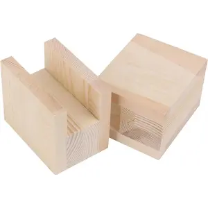 4PCS Bed Furniture Risers Wood Risers for Sofa Table and Chair 3.93x1.96x1.57inch