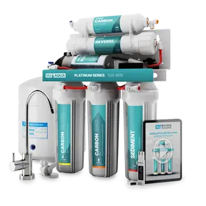 NU Aqua Platinum Series 5 Stage 100GPD RO System with Booster Pump - Special Offer
