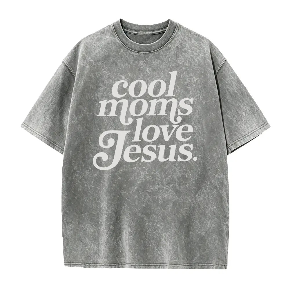 Cool Moms Love Jesus Comfort Shirt, Praying Mama, Religious Mom Sweatshirt, Inspirational Mom Tee, Gift for Mom, Faithful Mother Gift