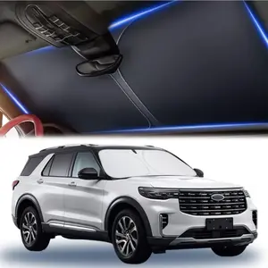 Car Windshield Sun Shade for Outdoor Use | Full Blackout, Easy Installation, Summer Essential Automotive Front Window Sunshade Accessory