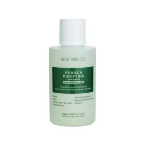[RUBY VIBE CO] Purilea Heartleaf & Tea Tree Purifying Shampoo, Vegan Daily Scalp Care with 21 Conditioning Elements