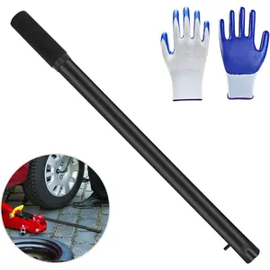 Horizontal Hydraulic Jack Handle 2 Ton, Jack Handle Replacement, with Rubber Gloves Automotive  Jack Accessories Black