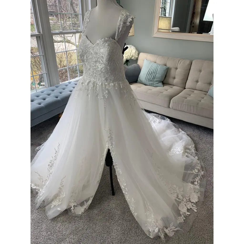 Dominique Custom Off Shoulder Wedding Dress