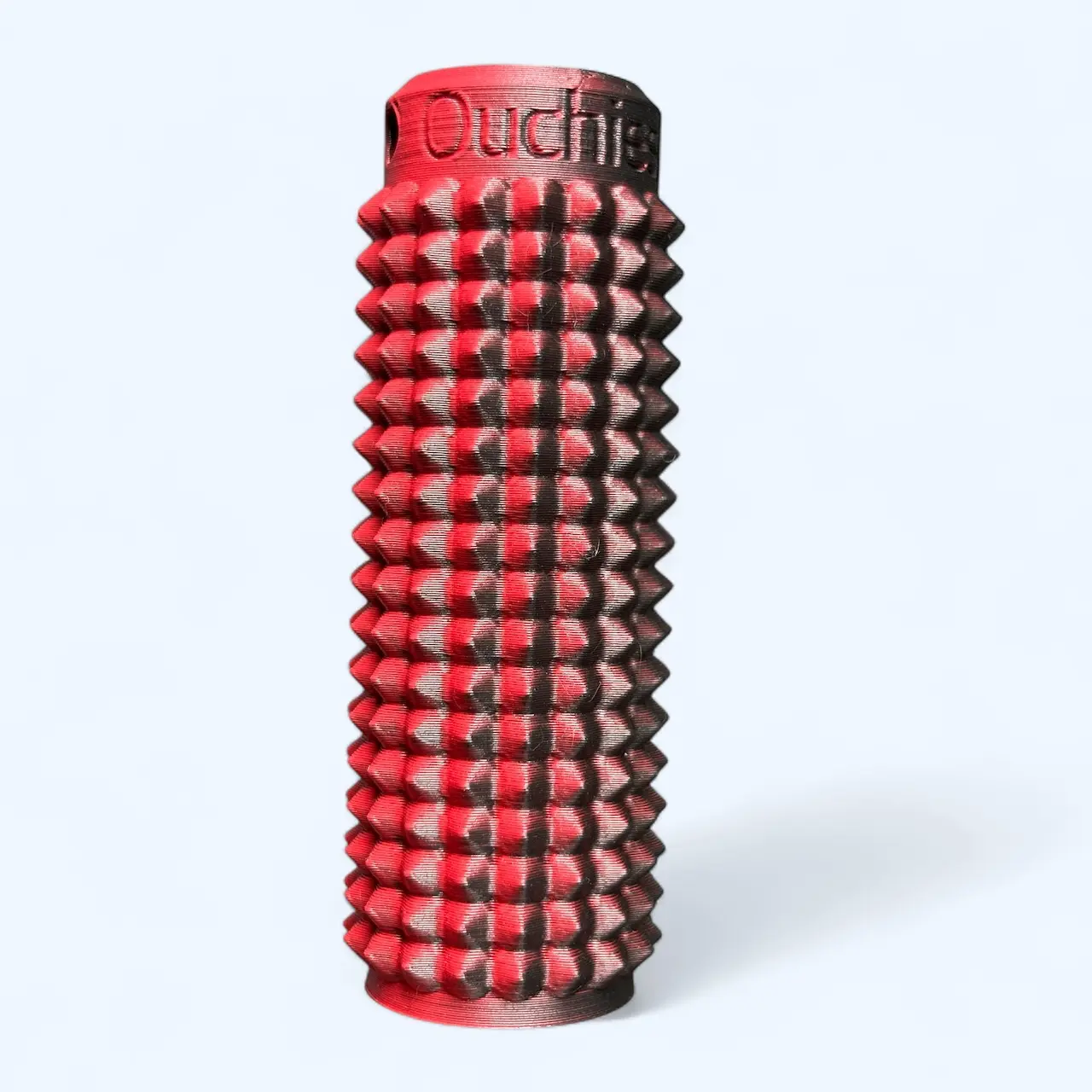 Little Ouchies Grippie Red Shadow Color-Shift Sensory Fidget Keychain Stim Tool - Color-Shifting Finish, Gentle Texture, Vibrant Hues