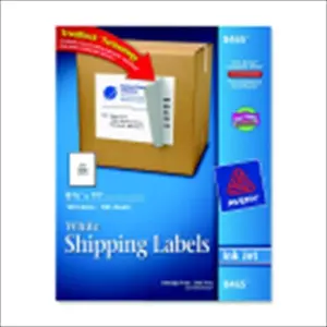 Avery 1074456 Rectangle Easy Peel Jam-Free Inkjet Mailing Label, 8.5 x 11 In. - Pack - 100