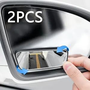 Car Blind Spot Mirror, Car Side Mirror, Car Rearview Mirror, Universal Car Rear View Mirror, Adjustable Car Mirror for Multiple Models, Car Accessories, Vehicle