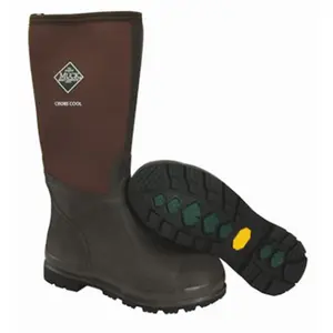 Muck Men's Chore Cool High Worker Boot, Waterproof Natural Rubber with XpressCool Lining, Steel Shank & Vibram Outsole
