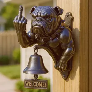 Cool Bull Terrier Doorbell, Stylish Decorative Welcome Bell for Guests, Unique Ceiling Mount Design, Enhance Your Entrance Ambiance!
