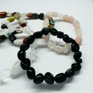 Obsidian bracelet stretch bracelet