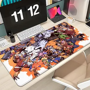 Digimon Adventure Mouse Pad Design XXL 1000×500mm 900×400mm 800×400mm 600x300mm Large Gaming Mouse Pad - Extended, Thick, Non-Slip Rubber Base Desk Mat with Precision Stitched Edges - Washable Large Desk Pad Anime Mousepad