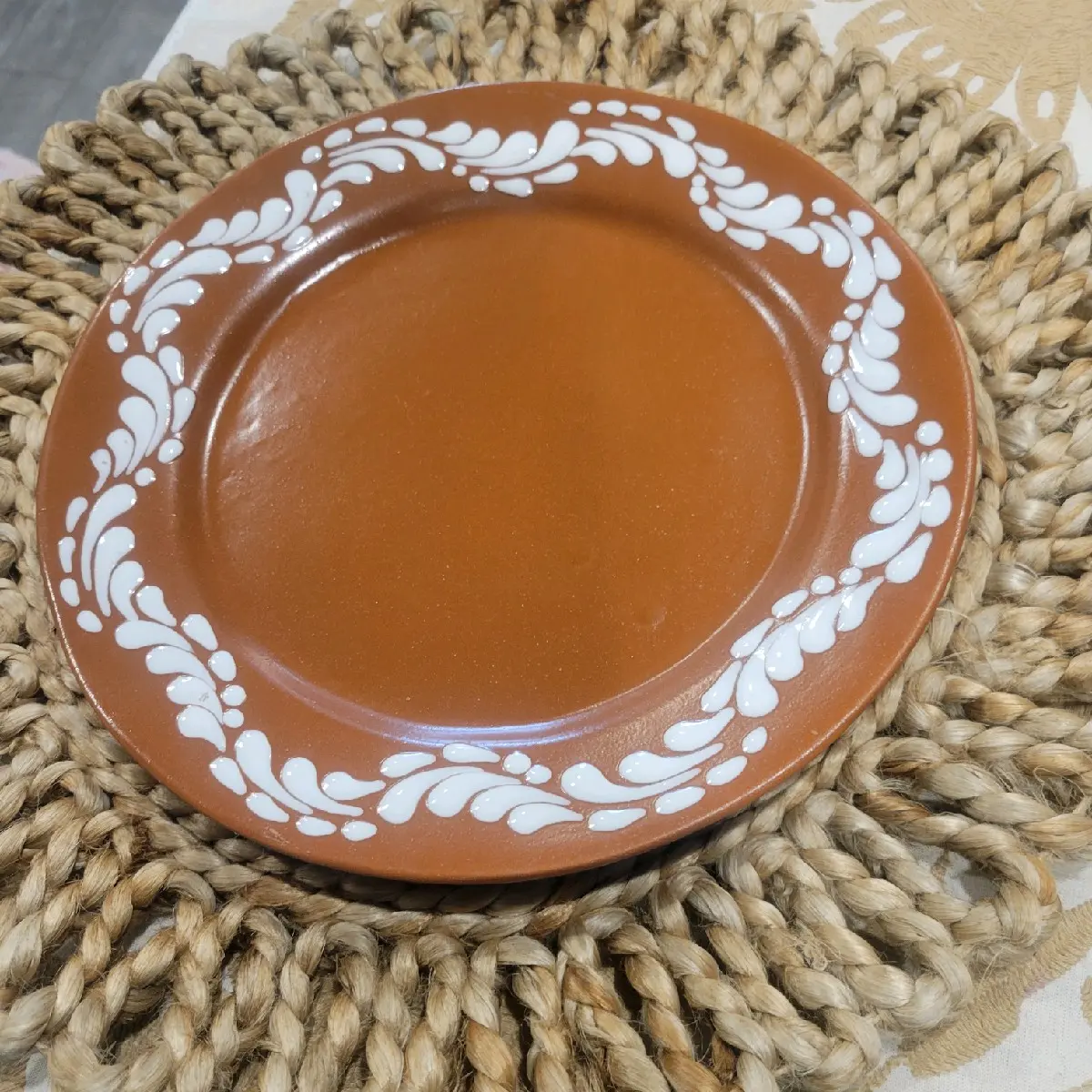 Round Clay Dinner Plate 9in