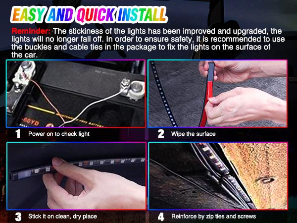 Nilight 6PCS Golf Cart Underbody Light Kit with Canopy Lights Dream Color Multi-Mode Neon Accent Lighting APP Remote Control Sound Active Music Sync IP67 Waterproof 12V-65V for EZGO Yamaha Club Car Super Bright Dual Row dealsforyoudays