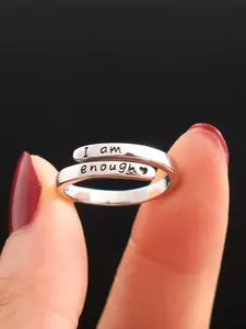 Stainless Steel Ring Adjustable Inspirational Jewellery Perfect Encouraging Gifts for Friends and Loved Ones Everyday Wear Accessories, Non Tarnish Jewelry, Stackable Rings, Statement Rings, No tarnishing, Stackable finger rings