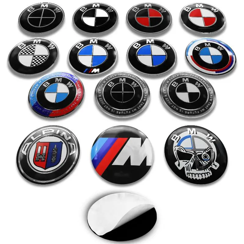 4pcs 56mm 60mm 65mm Car Wheel Center Hub Cap Sticker Badge For BMW M Performance E90 E92 F07 G30 G20 F40 E60 E70 F34 F10 F20 E71