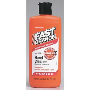 212 MAIN Permatex 7.5oz Fast Orange Pumice Hand Cleaning Product, Scented Organic Aloe Blend Hand Cleaner (25108)