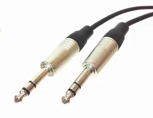 AMERICAN RECORDER 1/4 inch TRS Male to 1/4 inch TRS Male Balanced Mic/Audio Cable