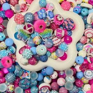 DIY Craft Bead Mix Assorted 300ml for Jewelry Making & Creative Projects Including Flowers & Fancy Beads Perfect for Enthusiasts