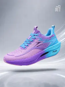 [Dn. Monkeys] Women's Gradient Blue Running Shoes, Breathable Mesh, Sporty Style, All Seasons, Comfortable and Durable