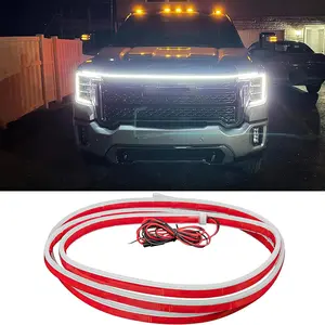 Car Hood Light Strip, Dynamic Scan Start Up LED Car Hood Light Strip, Waterproof Flexible Car Light Strip, Universal Car Accessories
