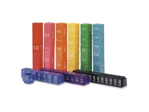 Learning Res. Fraction Tower Cubes Set