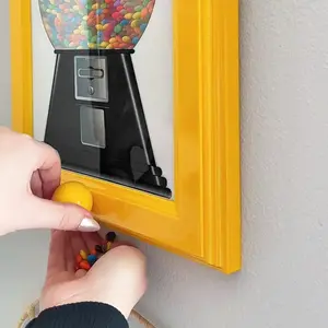 Wall-Mounted Picture Frame Candy Dispenser, Hangable Fast Candy Distribution, Sturdy Design, Fun Kitchen & Living Room Decor, Unique Gift for Holidays & Birthdays