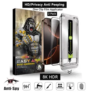 2-Pack Privacy Screen Protector with Eye Care Anti Spy Anti Glare Matte Film for iPhone 17/16/15/14 Pro Promax Samsung Galaxy Easy Installation No Bubble