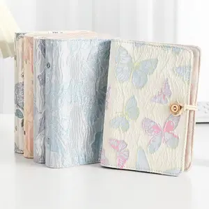 Fabric Money Saving Booklet, Inner Pages 50 Sheets, Vivid 3D Cover Design, Wooden Buckle, Portable Bill Organizer Planner Financial Organizer Savings Tracker Organizer Finance Checklist Organizer for Women