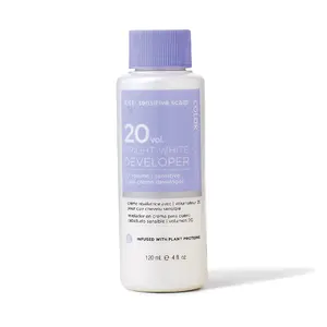 Ion Bright White Sensitive Scalp Developer 20 Volume, Vegan, CrueltyFree, ParabenFree, Infused with Plant Proteins, Argan Oil, Aloe Vera, Coconut Oil, 4 Ounce