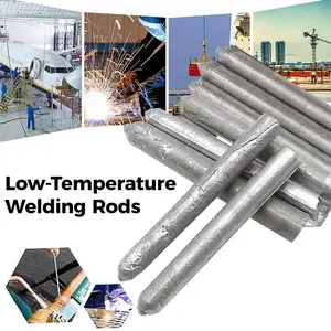 【Summervibes】Low-Temperature, Easily Fusible Aluminum Welding Rods, Suitable for Water Tanks and Pipes. Multi-Functional, Fast-Melting Flux-Cored Rods, Suitable for Stainless Steel, Copper, Iron, and Aluminum, Effectively Repairing and Filling Welds