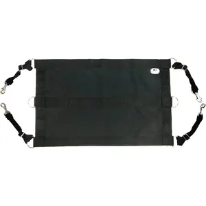 1200D 29"x19" Horse Stall Guard with Replaceable and Adjustable Length Straps and Replaceable Hardware Black