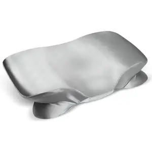 Satin Pillowcase for Cervical Pillow, Ergonomic Case, Smooth & Soft Sleeping Pillowcase, Gray Pillow Cover with Zipper(1pcs)