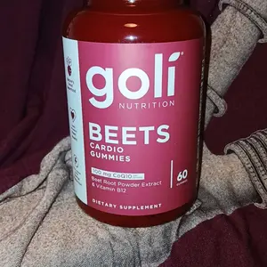 Product Review of Goli Beets Cardio Gummy - Beet Root Extract & 100mg CoQ10, Gluten-Free, Vegan, Non-GMO, and Gelatin-Free. Nature's Great Superfood from E**a E**e