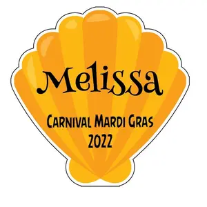 Yellow Sea Shell Cruise Door Magnet - 6"x5" | Decorative Custom Name Magnet for Cruise Cabin Door, Fridge, Refrigerator, Locker &  Everyday Home Decor – Perfect Gift for Kids, Family & Cruise Lovers