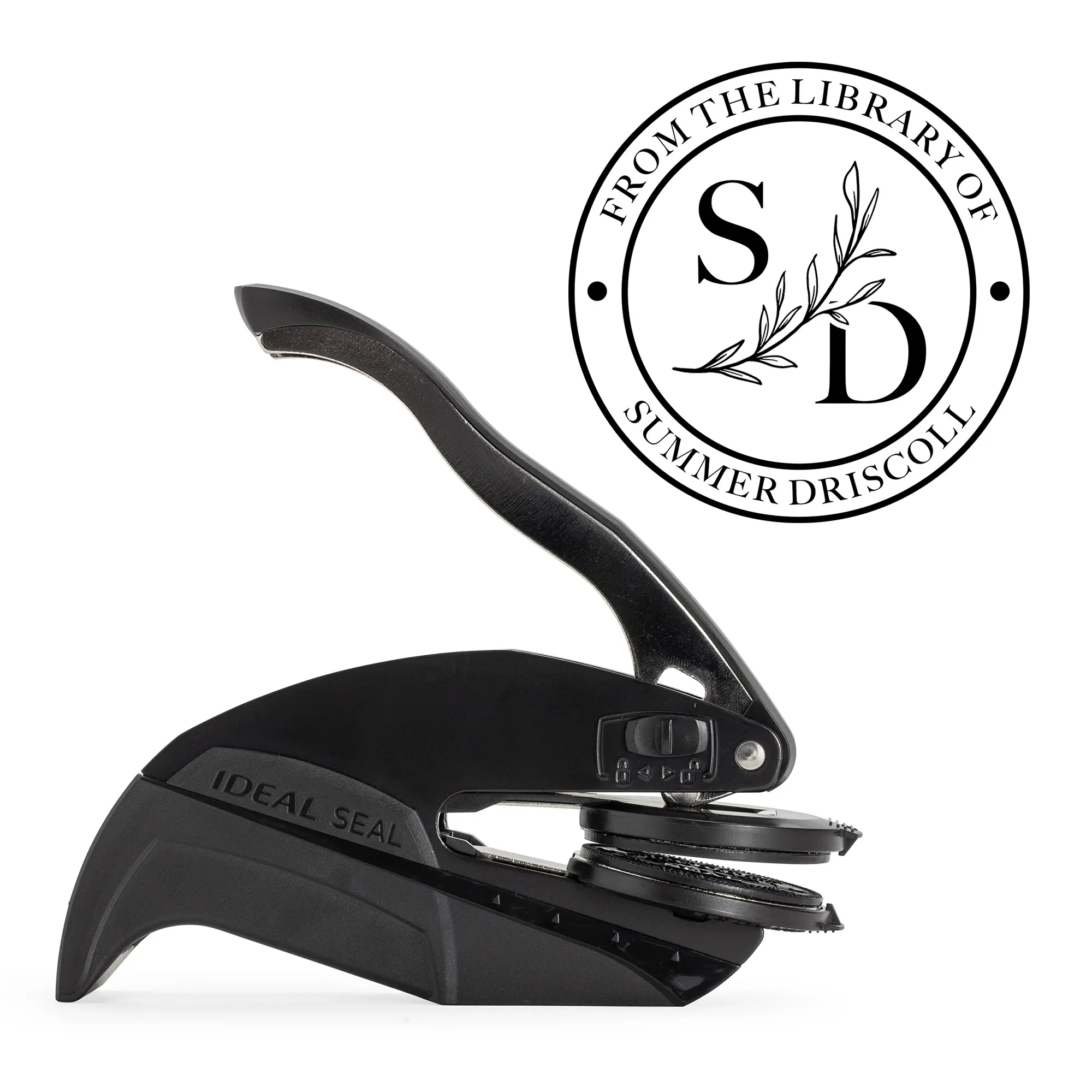 Custom Initial Book Embosser | Ex Libris | Personalized From the Library of Embosser for Book Lovers | Multiple Designs