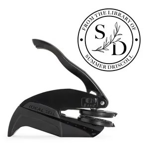 Custom Initial Book Embosser | Ex Libris | Personalized From the Library of Embosser for Book Lovers | Multiple Designs