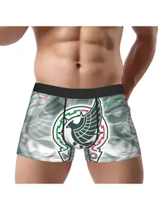 1 Piece Football Mexico Underpants Breathbale Panties Man Underwear Print Shorts Boxer Briefs Match Day Essentials
