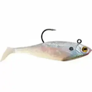 Storm WildEye Swim Shad 5" 5/8oz - Pearl  3pk