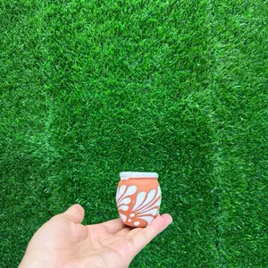 Engove Tequilero Relieve Tarrito Terracota Blanco Sets. (Cielito Lindo).