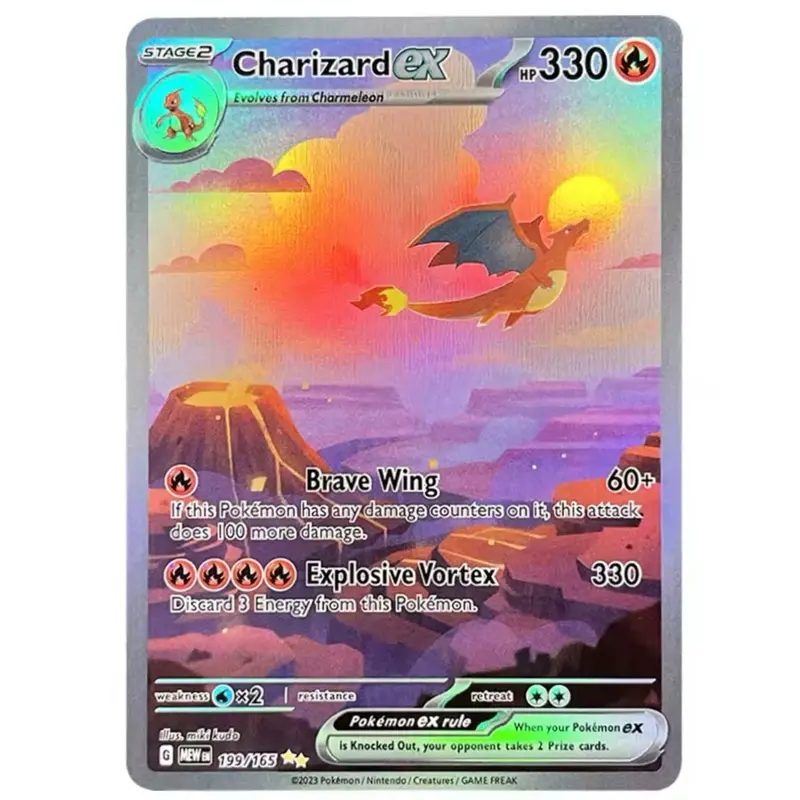 Charizard ex 199/165 Special Illustration Style Collectible Card Holo