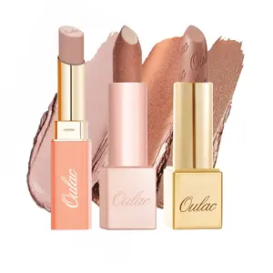 OULAC Nude Elegance Lipstick Set Smooth Creamy Lipstick Ideal Christmas Gifts for Women, High Shine Formula Perfect for Everyday Use & Special Occasions