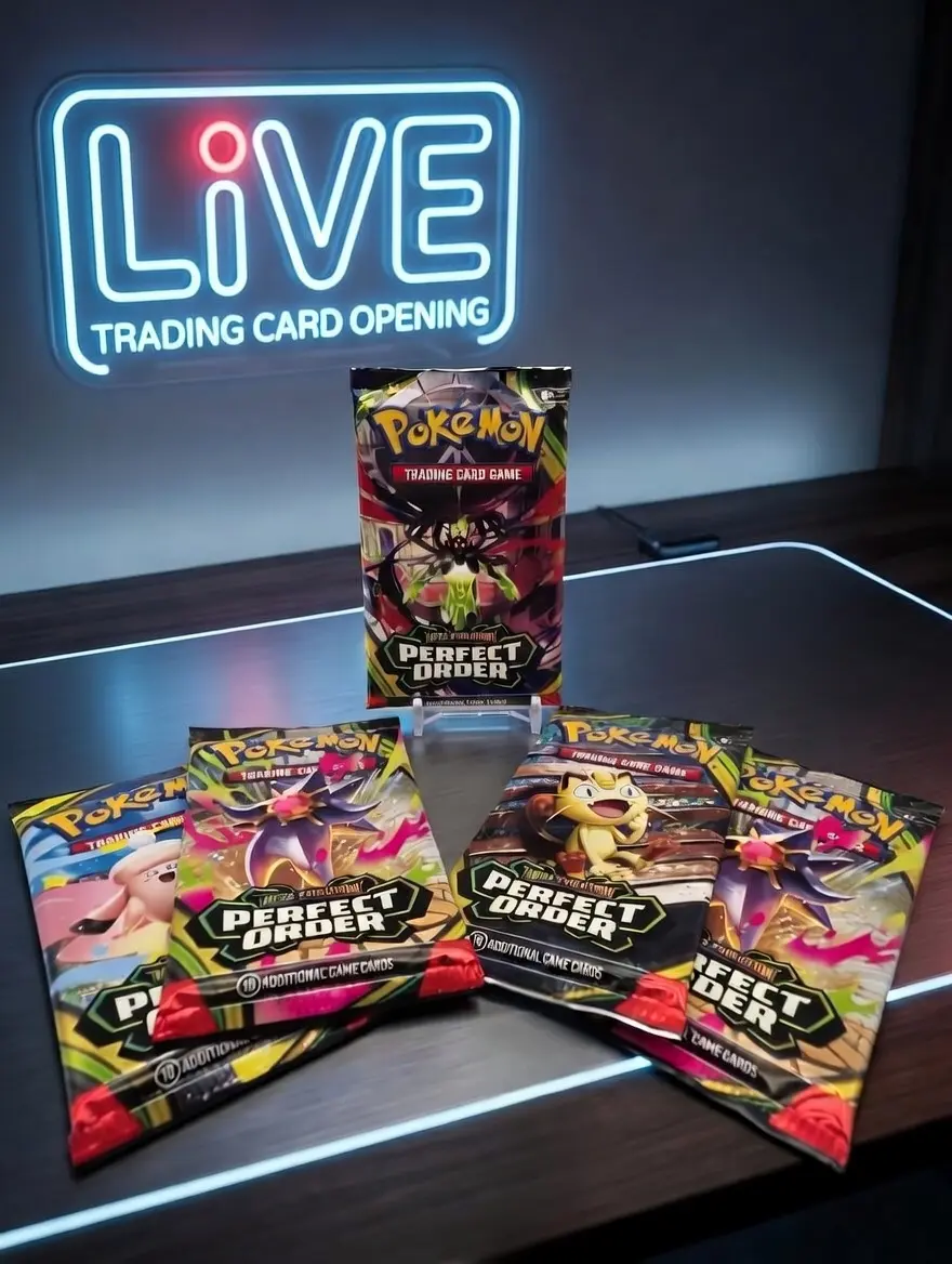 New!!! Perfect Order Mega Evolution packs x5 (Open in LIVE)