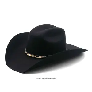 10x OSCAR COWBOY BLACK WOOL HAT