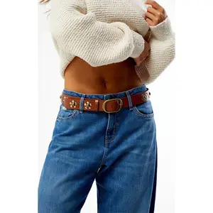 Pacsun Women's Studded Flower Belt