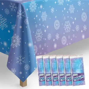 Snowflake Tablecloth - 6 Pack - 58” x 108”