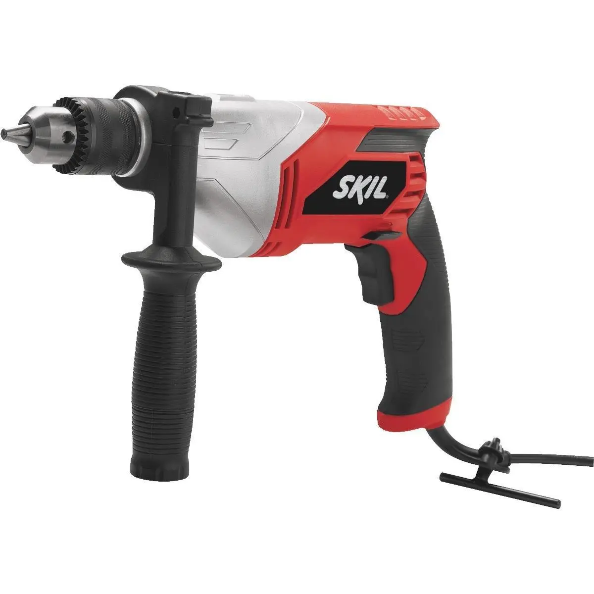 Chervon North America 6335-02 Corded AC Powered Electric Drill - 0.5 in., 7 A, Plastic Build, Horizontal Bubble Level, Side Assist Handle, Controlled Accurate Drilling, Versatile Use Power Tool