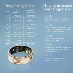 Fitness Tracker Smart Ring Featuring a Crystal Charging Case, Capable of Monitoring Steps, Distance, Calories, Sleep, And Activity. It'S a Waterproof Wearable Device (IP68) Designed for Women, Making It a Perfect Gift